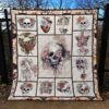 Skull Quilt Blanket Ver 56  Quilt